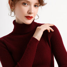 Load image into Gallery viewer, New Sweater Women's Turtleneck Pullover Slim Bottoming Shirt Thickened