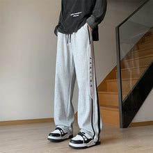 Load image into Gallery viewer, Gray Wide-leg Pants Teenagers Draped Casual Pants