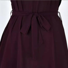 Load image into Gallery viewer, V-neck Short Sleeve Dress With Belt Summer Fashion Bowknot Dresses For Women Clothing