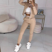 Load image into Gallery viewer, Slim Fit Versatile Long Sleeve Foreign Trade Trousers Suit