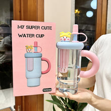 Load image into Gallery viewer, New Good-looking Large Capacity With Handle Straw Cup