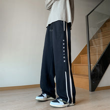 Load image into Gallery viewer, Gray Wide-leg Pants Teenagers Draped Casual Pants