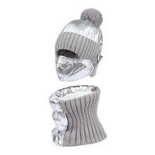 Cargar imagen en el visor de la galería, Traje de tres piezas con gorro, bufanda y mascarilla para hombre