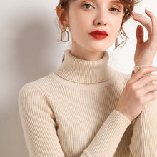 Load image into Gallery viewer, New Sweater Women's Turtleneck Pullover Slim Bottoming Shirt Thickened