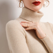 Load image into Gallery viewer, New Sweater Women's Turtleneck Pullover Slim Bottoming Shirt Thickened