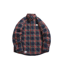 Load image into Gallery viewer, Men's Casual Plaid Shirt Collar Jacket Loose Thick Cotton Coat Coat