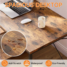 Load image into Gallery viewer, Computer Desk With LED Light, Small Space Desk