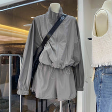 Load image into Gallery viewer, American Casual Sun Protection Clothing Suit Women's Fashion Sports Style Lapel