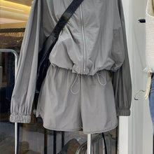 Load image into Gallery viewer, American Casual Sun Protection Clothing Suit Women's Fashion Sports Style Lapel