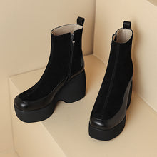Load image into Gallery viewer, Small Platform Martin Boots Women's Genuine Leather