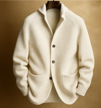 Load image into Gallery viewer, Men's Knitted Cardigan Fashion Casual Pocket Button Jacket Long Sleeve Top Clothing