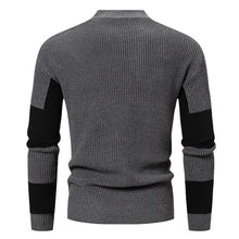 Load image into Gallery viewer, Men's Sweater Sweater Half Turtleneck Color Matching Casual