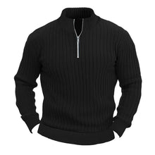 Load image into Gallery viewer, Leisure Pullover Men's Sweater Solid Color Stand Collar Long Sleeve
