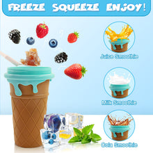 Load image into Gallery viewer, 500ml Large Capacity Slushy Cup Summer Squeeze Homemade Juice Water Bottle Quick-Frozen Smoothie Sand Cup Pinch Fast Cooling Magic Ice Cream Slushy Maker Beker Kitchen Gadgets