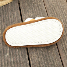 Load image into Gallery viewer, Fluffy Slippers Cross Strap Stitching Warm Casual Platform Slippers