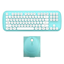 Load image into Gallery viewer, Wireless Keyboard And Mouse Set Girls Color Retro