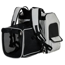 Load image into Gallery viewer, Pet Carrier Backpack, Expandable Cat Dog Carrier With Back Extension, Breathable Mesh Travel Backpack For Small Dogs Cats, Soft-Sided Pet Backpack Holds Up To 26 Lbs