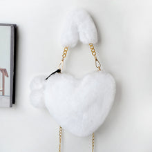 Load image into Gallery viewer, Love Bags Soft Plush Handbags Women Valentine's Day Party Bag
