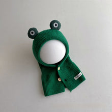 Cargar imagen en el visor de la galería, Children's Hat Scarf Integrated Winter Ins