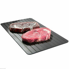 Load image into Gallery viewer, Fast Defrost Tray Fast Thaw Frozen Food Meat Fruit Quick Defrosting Plate Board Defrost Tray Thaw Master Kitchen Gadgets