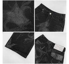 Cargar imagen en el visor de la galería, Vaqueros rectos estilo retro americano para mujer