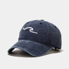 Load image into Gallery viewer, Hat Women's Washed Old Three-dimensional Wave Embroidery