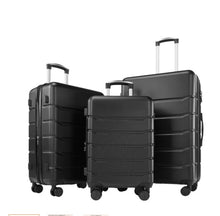 Cargar imagen en el visor de la galería, 20-28 Inch Luggage, Expandable Hardside Suitcase With Spinner Wheels, Hard Shell ABS Durable Lightweight Travel Luggage With TSA Lock, Blue,Black