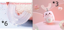 Load image into Gallery viewer, Children'S Electric Toothbrush Food Grade Silicone Oral 360 Degree Automatic Usb Charging Smart Children'S Toothbrush U-Shaped