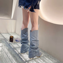 Load image into Gallery viewer, Summer Pointed Toe Pile Style Boots