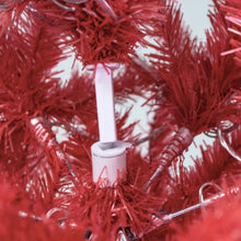 Load image into Gallery viewer, 6FT Hinged Fir Artificial Fir Bent Top Christmas Tree, Xmas Tree Bendable Santa Hat Style Christmas Tree Holiday Decoration,1250 Branch Tips, 300 LED Lights X-mas