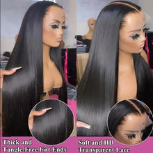 Load image into Gallery viewer, Straight Lace Front Wig Human Hair Density 13x4 HD Clear Lace Front Wig Pre Pull Baby Hair