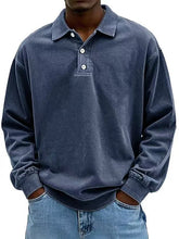 Load image into Gallery viewer, Fall Men's Long Sleeve Polo Shirts Casual Breathable Comfortable Tees Shirt Solid High Quality Sweatshirt Male T-Shirt