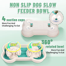 Cargar imagen en el visor de la galería, Cuencos de alimentación lenta para perros Cuenco antiasfixia para perros Cuenco de alimentación lenta para perros Comida cruda húmeda seca Rompecabezas de comida para perros para perros de razas grandes