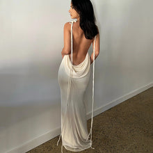 Cargar imagen en el visor de la galería, Vestido tubo ajustado con tirantes y escote sexy para mujer