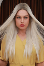 Load image into Gallery viewer, 13*2" Lace Front Wigs Synthetic Long Straight 26" Heat Safe 150% Density