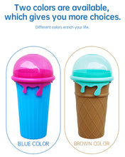 Load image into Gallery viewer, 500ml Large Capacity Slushy Cup Summer Squeeze Homemade Juice Water Bottle Quick-Frozen Smoothie Sand Cup Pinch Fast Cooling Magic Ice Cream Slushy Maker Beker Kitchen Gadgets