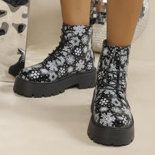 Load image into Gallery viewer, Platform Martin Boots Lace-up Platform Heel Ankle Boots