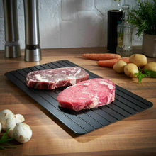 Load image into Gallery viewer, Fast Defrost Tray Fast Thaw Frozen Food Meat Fruit Quick Defrosting Plate Board Defrost Tray Thaw Master Kitchen Gadgets