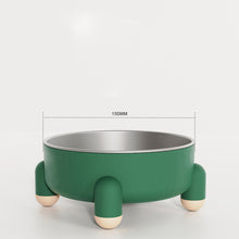 Cargar imagen en el visor de la galería, Cuenco de acero inoxidable antideslizante para perros y gatos Cuenco para comida antivuelco para mascotas No negro Patas altas