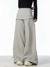 Load image into Gallery viewer, Women's Fake Two-piece Overalls Bandage Dress Wide-leg Casual Pants