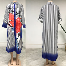 Load image into Gallery viewer, Temperament Commuter Printing Fashion Stitching Dress