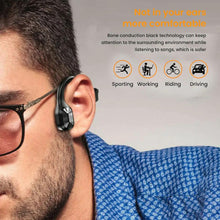 Cargar imagen en el visor de la galería, Bone Conduction Headphones Waterproof Open Ear Wireless Earbuds Bluetooth Long Playtime Sports Headset With Mic Sweatproof Premium Sound Air Conduction Earphones For Running Sports Swimming