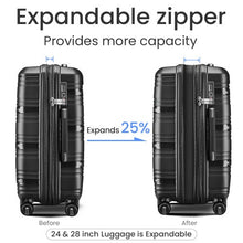 Load image into Gallery viewer, Luggage 4 Piece Sets, Hard Shell Lightweight TSA Lock Carry On Expandable Suitcase With Spinner Wheels Travel Set For Men Women