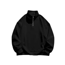 Load image into Gallery viewer, Men's Brushed Hoody Stand Collar Half Zip Long Sleeve