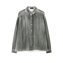 Load image into Gallery viewer, Heavy Industry Distressed Dirty Denim Shirt For Men