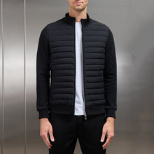 Load image into Gallery viewer, Lightweight Stand Collar Coat For Men Fashion Stitching Knitted Jacket Winter Outwear