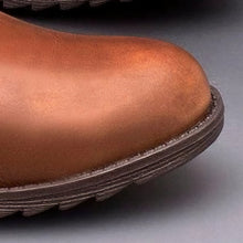 Load image into Gallery viewer, Martin Boots, Round Toe Casual Leather Boots, Thick Sleeves, High Heels, Women's Shoes