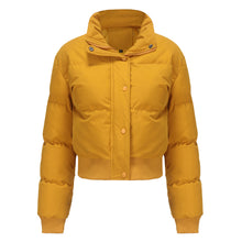 Load image into Gallery viewer, Women's Short Long Sleeve High Collar Warm Coat