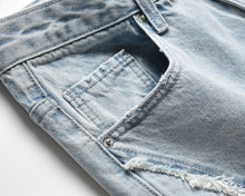 Load image into Gallery viewer, Ripped Frayed Stitching Baggy Pants Jeans