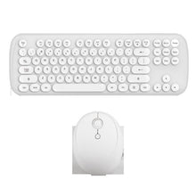 Load image into Gallery viewer, Wireless Keyboard And Mouse Set Girls Color Retro